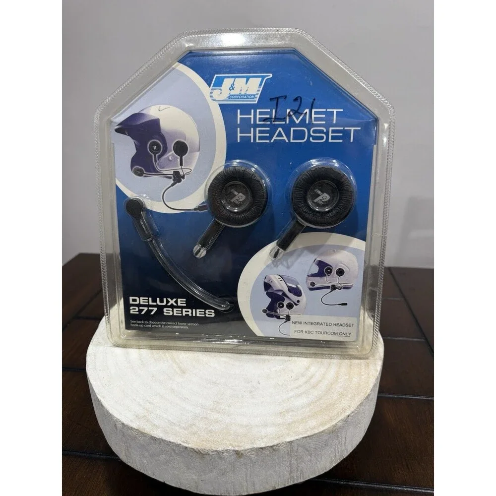 NEW J&M Helmet Headset Deluxe 277 Series Dual Mode Stereo Part# HS-ICD277-KTC